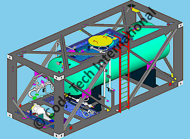 Bulk Chemical Transportable Skid Package CADWorx Model 1