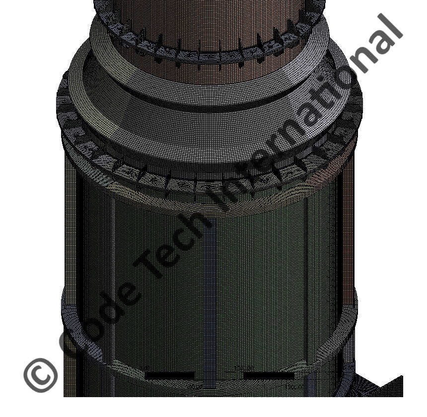 Steel Stack Analysis SpaceClaim Meshing