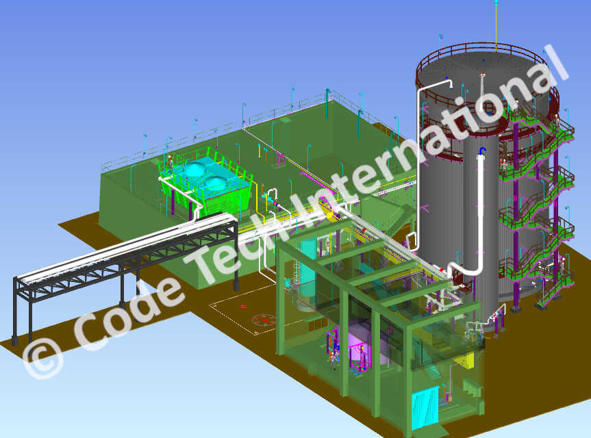 Anaerobic Wastewater Treatment Plant Layout CADWorx 1