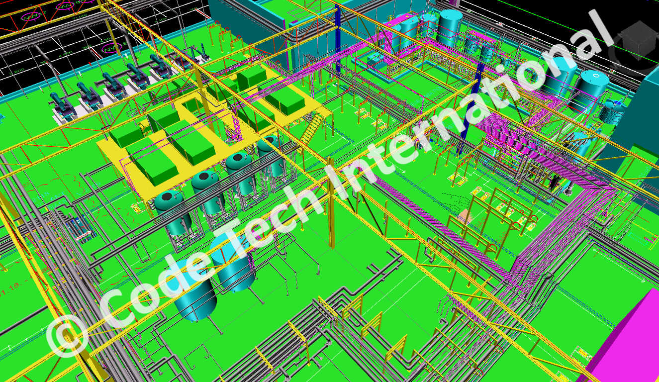 Hyundai Engineering & Construction Wastewater Treatment Plant Layout CADWorx 3