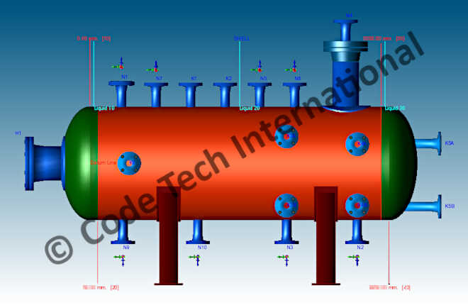 ASME Pressure Vessel Design and Analysis PV-Elite MEG Flash Drum