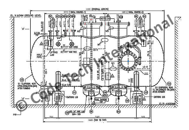 Closed Drain Vessel U-stamped ASME Pressure Vessel Detail Engineering