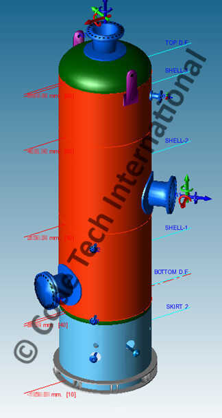 Inlet Separator U-stamped ASME Pressure Vessel Design and Analysis PV-Elite