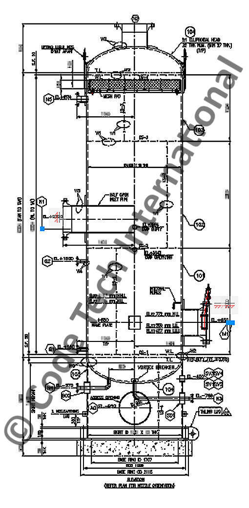 Inlet Separator U-stamped ASME Pressure Vessel Detail Engineering