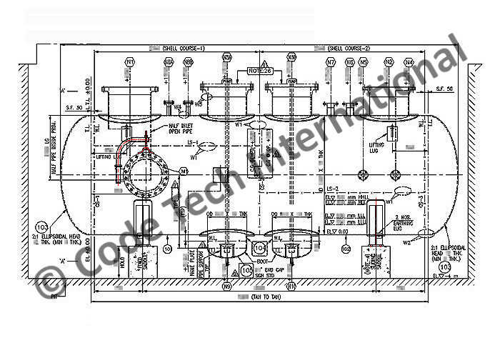 Knockout Drum U-stamped ASME Pressure Vessel Detail Engineering