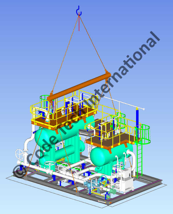 Filter Coalescer Desalting Skid Package CADWorx Model