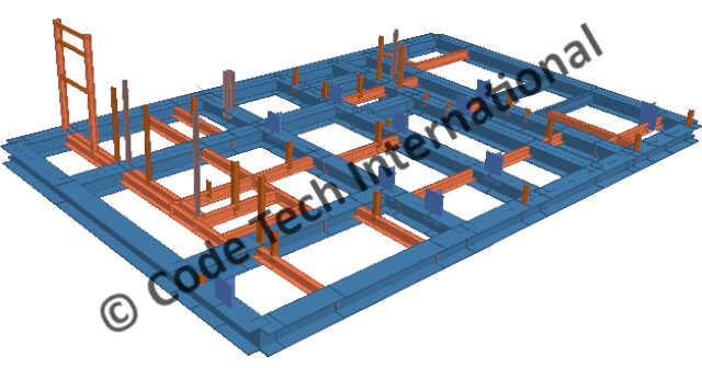 Filter Coalescer Desalting Skid Package STAAD Model