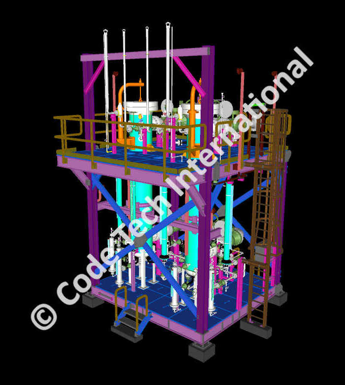 Gas Coalescer Skid Package CADWorx Model