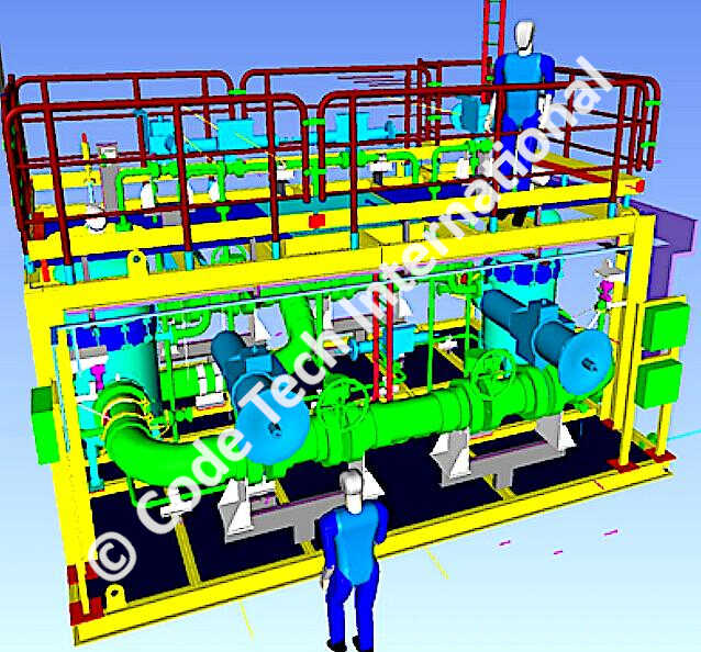 Self Cleaning Filter Skid Package Offshore CADWorx Model