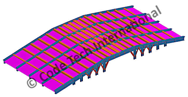 Crossover Bridge STAAD Model