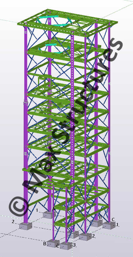 Pelletizer Building 3D Modeling and Steel Detailing on Tekla Structures