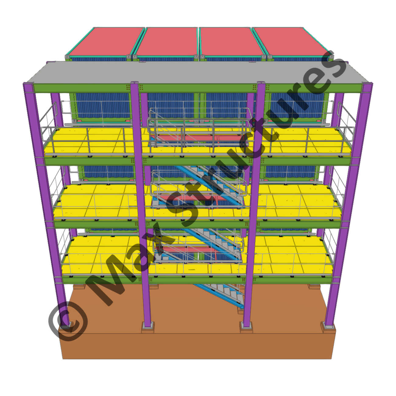 Reefer Tekla Structures 3D Modeling 1