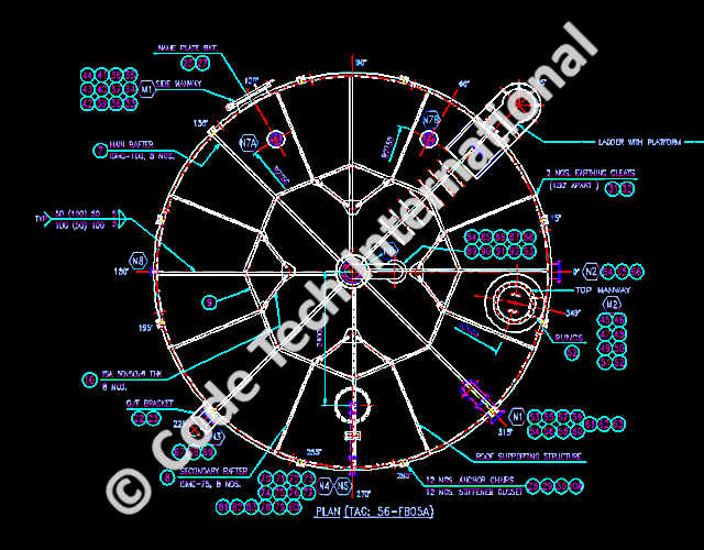 Degassed Water Storage Tanks Roof Detail Engineering